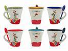 6 Coffee Mugs with a Teaspoon. Flamenco Dancer Model By Olé Mosaic 16.860€ #5057937729